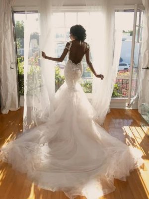 Luxe divine Wedding Dress by Naama Navipur