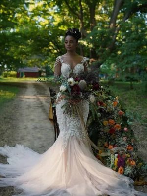 Luxe divine Wedding Dress by Naama Navipur