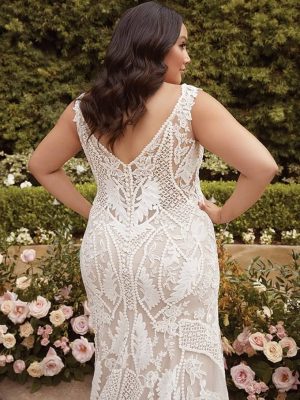 Casablanca Angie Fit and Flare Custom wedding dresses San Diego