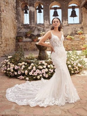Casablanca Annalise Fit and Flare Bridal gown shopping San Diego