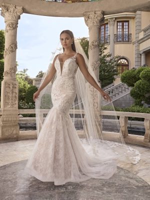 Casablanca Este Fit and Flare Wedding Dress 4