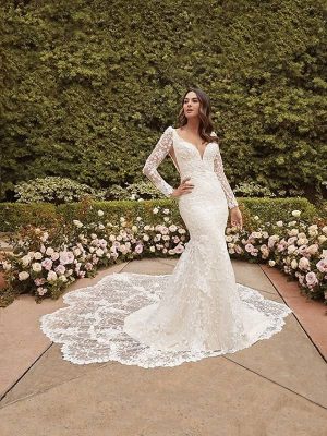 Casablanca Lauren Fit and Flare Ethereal wedding dresses for outdoor weddings