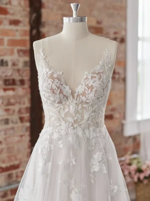 Maggie Sottero Winter A Line Custom wedding dresses near me