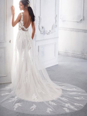 Morilee Calanthe sheath Best bridal shop in San Diego