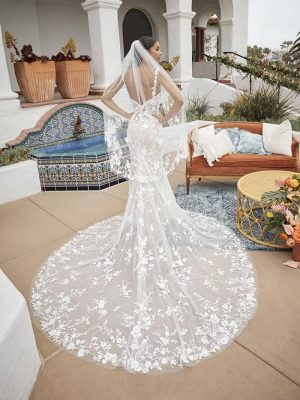 Beloved by Casablanca Grayson Fit and Flare Wedding gown