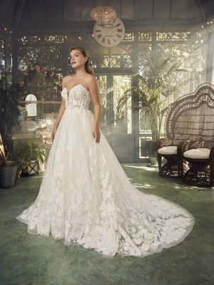 Casablanca Jolie Fit and Flare Custom wedding dresses San Diego