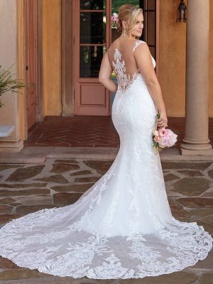 Casablanca Kinsley Fit and Flare Beach wedding gowns for destination weddings
