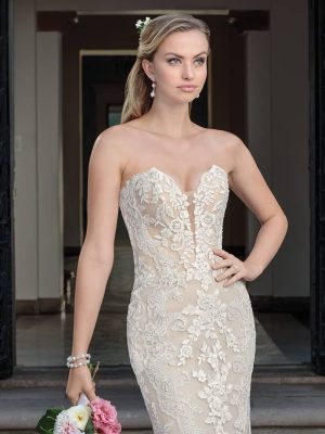 Casablanca Masie Fit and Flare Wedding dress shop San Diego