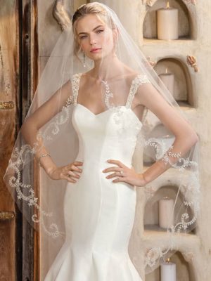 Casablanca Maya Fit and Flare Wedding Dress 1