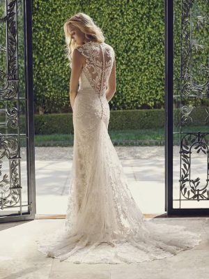 Casablanca Tulip Fit n Flare Lace wedding dresses San Diego