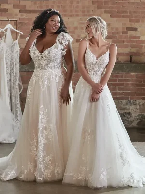 Maggie Sottero Pia A line Affordable wedding dresses San Diego