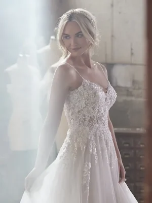 Maggie Sottero Pia A line Plus size wedding dresses San Diego