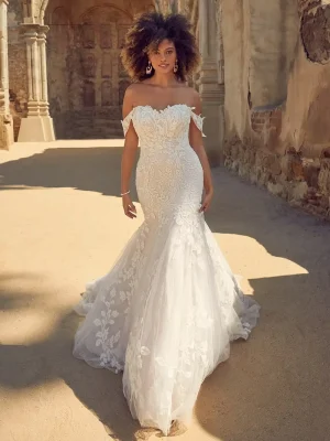 maggie sottero ivy mermaid Unique wedding dress designs