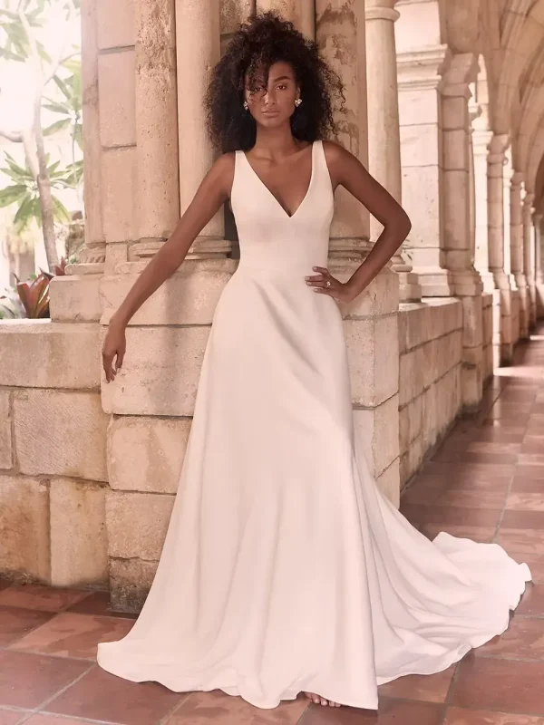 maggie sottero josephine A line Beach wedding dresses San Diego 1