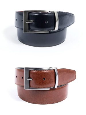 Black Brown Reversible Belt Style NBLT