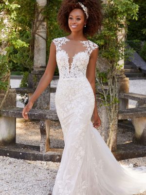 Brinkley Fit and Flare Wedding Dress by Morilee 04