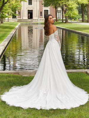 Dominique A Line Wedding Dress by Morilee 02