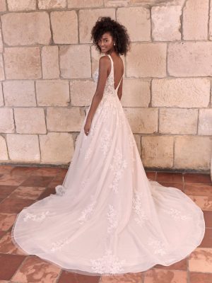 Leticia A Line Wedding Dress by Maggie Sottero 02