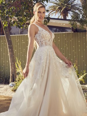 Lilac Ball Gown Wedding Dress by Beloved 03