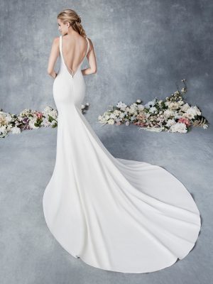 Style BE533 Sheath Wedding Dress by Ella Rosa 07